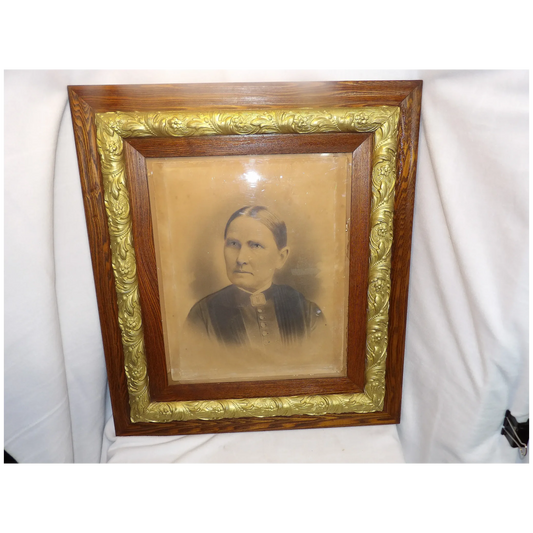 Antique Charcoal Pictures and Antique 3 Piece Oak Frame