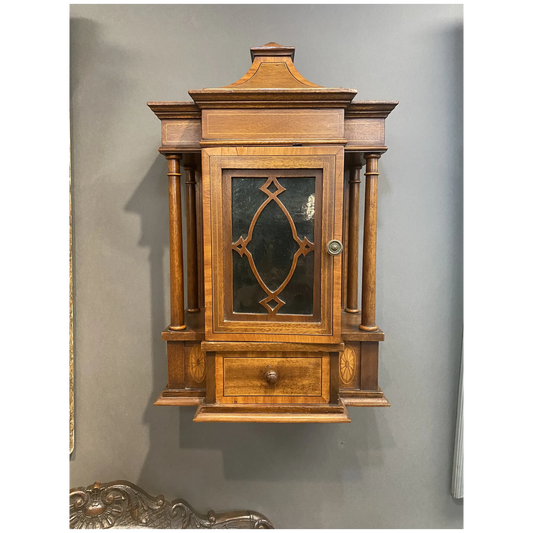 C. 1900 Pair of English Edwardian Period Hanging Cabinets