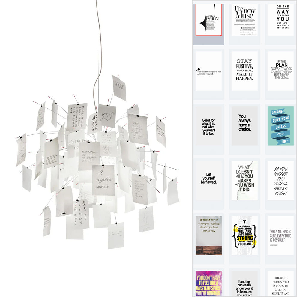 Paper Chandelier ? 23.6″ x H 23.6″ / Nordie Diary Chandelier