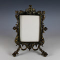 19th Century French Gilt Bronze Photo Frame with Easel Stand