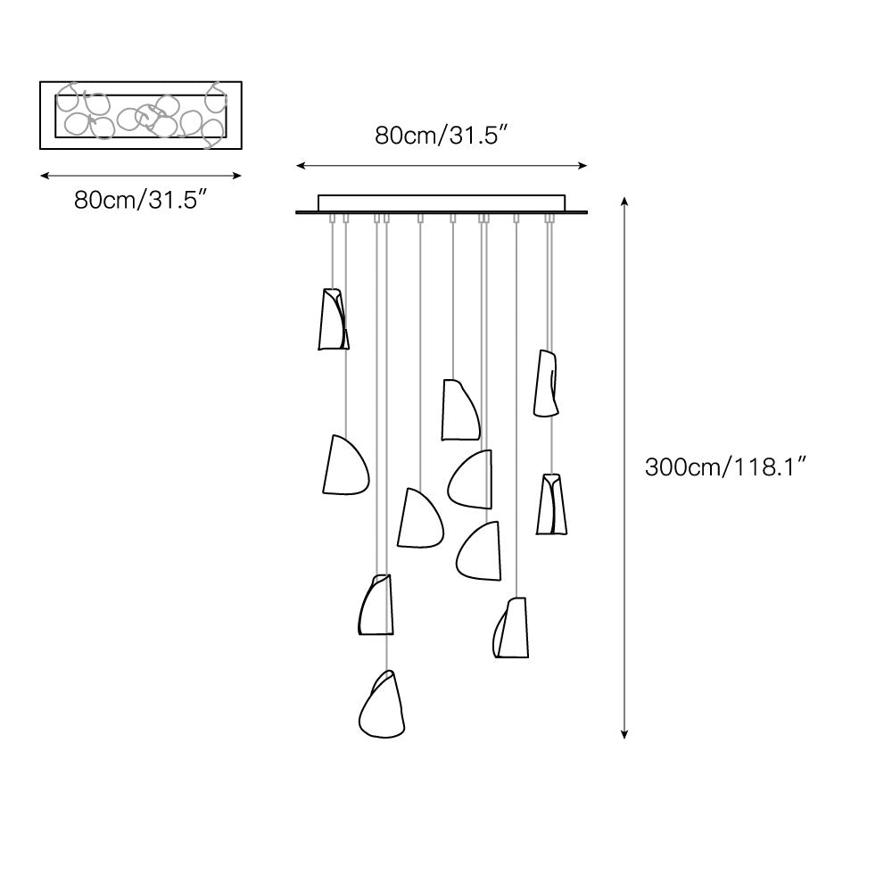 21 Thin Porcelain Pendant Lamp