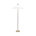 9602 Floor Lamp ? 24.8″ x H 60.6″ / Dia 63cm x H 154cm / White fabric lampshade & Dark brown light pole / US plug Floor