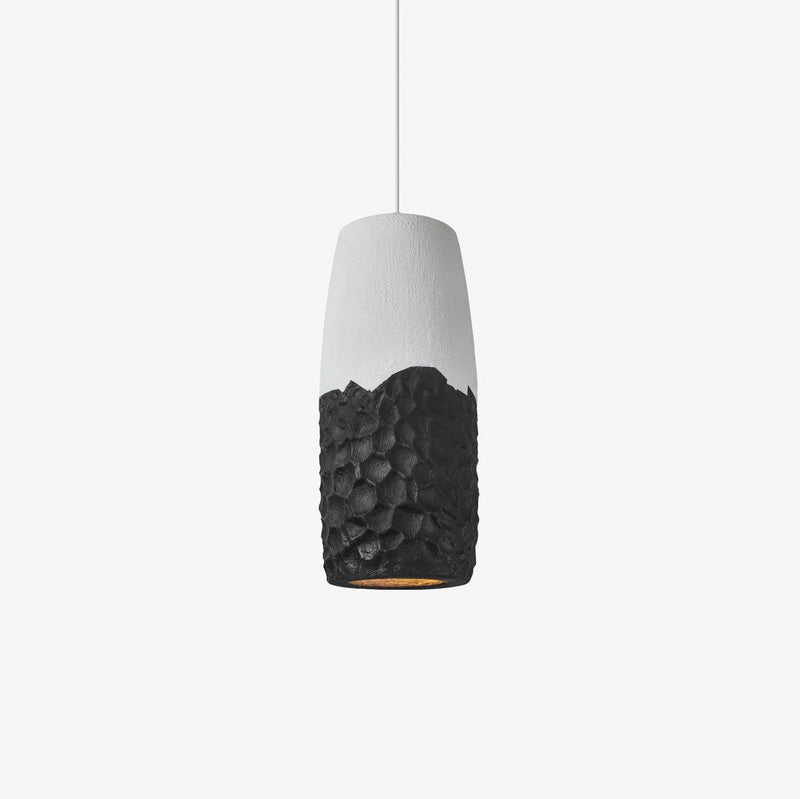 Acorn Pendant Lamp ∅ 7.9″ x H 19.7″ / Dia 20cm x H 50cm / White + Black Pendant light