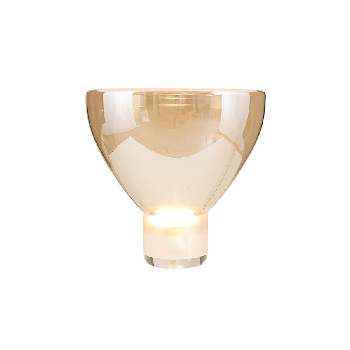 Aella Table Lamp ∅ 14.9″ x H 14.5″ / Dia 38cm x H 37cm / Cognac / US plug Table lamp