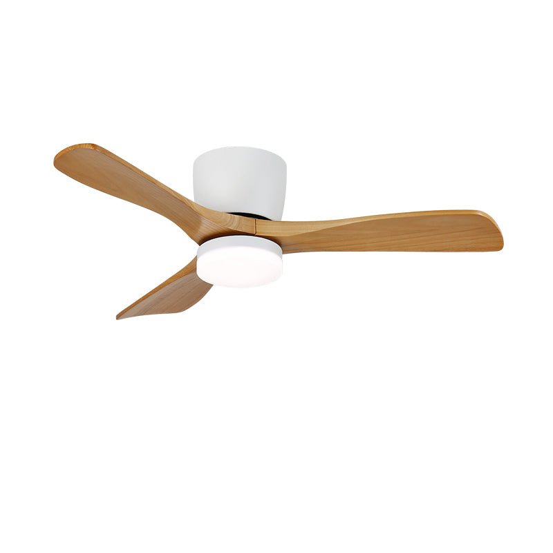 Aerodynamics Wooden 48’’/52’’ Ceiling Fan Light ? 42″ x H 9.8″ / Model A Nature Wood Grain & White / Three-Color