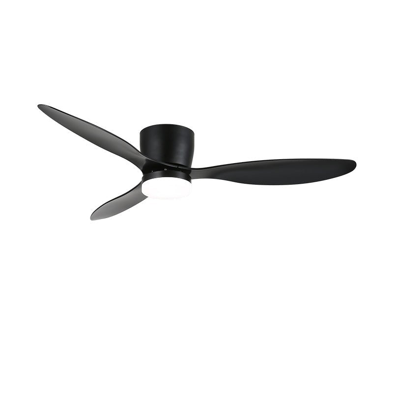 Aerodynamics Wooden 48’’/52’’ Ceiling Fan Light ? 42″ x H 9.8″ / Model B Black / Three-Color Changing Light Ceiling fan