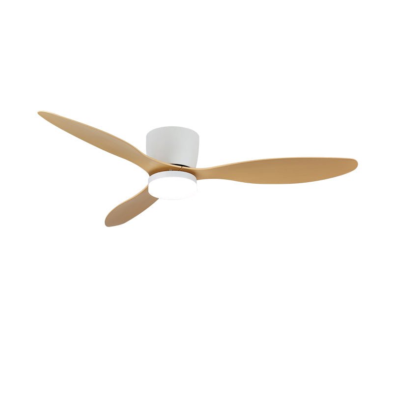 Aerodynamics Wooden 48’’/52’’ Ceiling Fan Light ? 42″ x H 9.8″ / Model B Nature Wood Grain & White / Three-Color