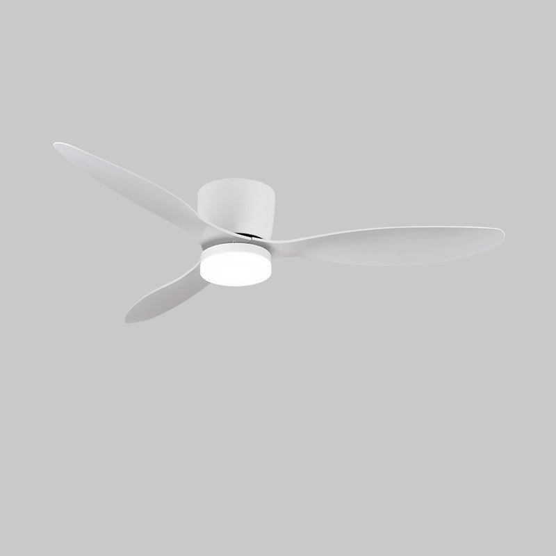 Aerodynamics Wooden 48’’/52’’ Ceiling Fan Light ? 52″ x H 9.8″ / Model B White / Three-Color Changing Light Ceiling fan