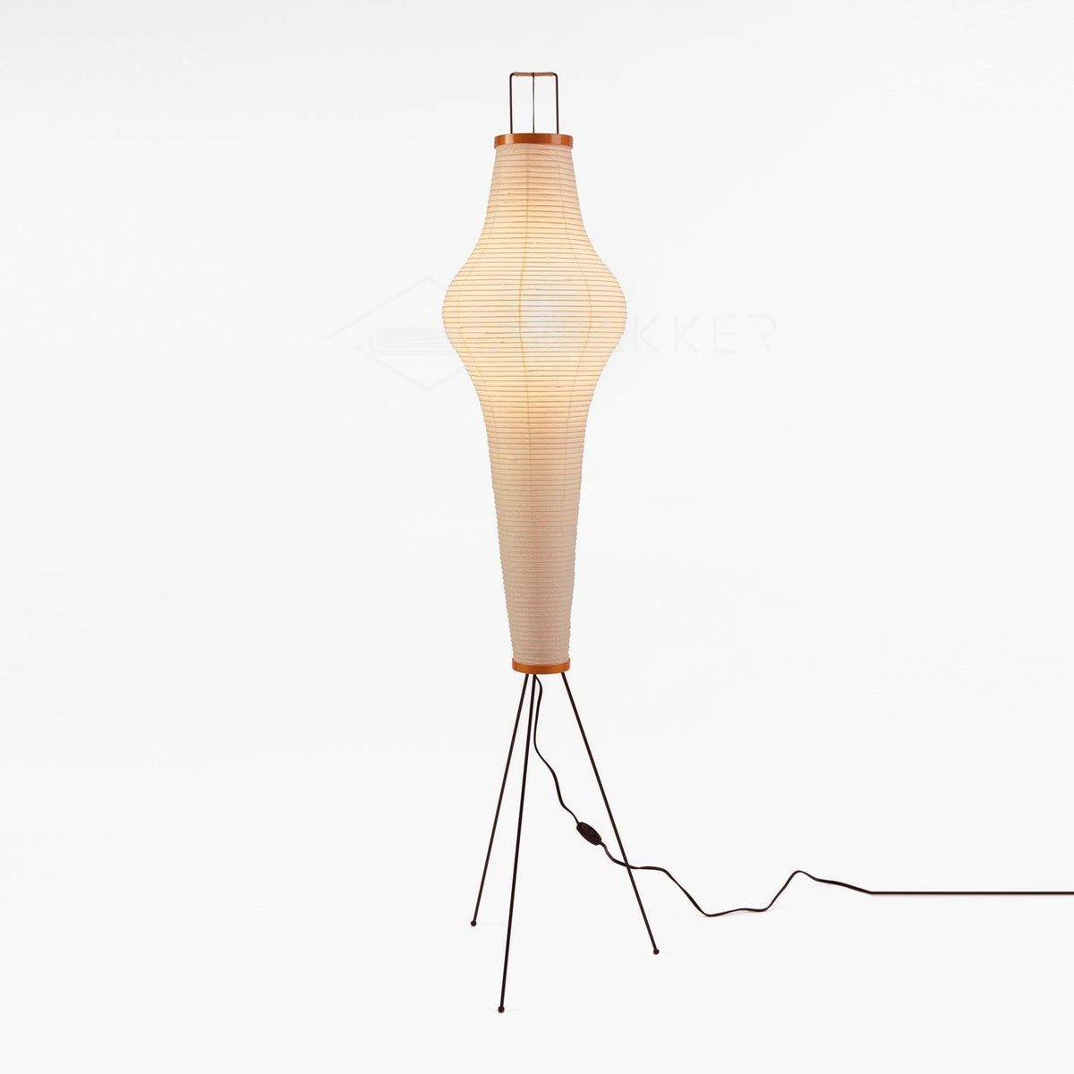Rice Paper Floor Lamp Akari 14A: ? 13″ x H 63.7″ / Dia 33cm x H 162cm / White / US Plug Floor lamp