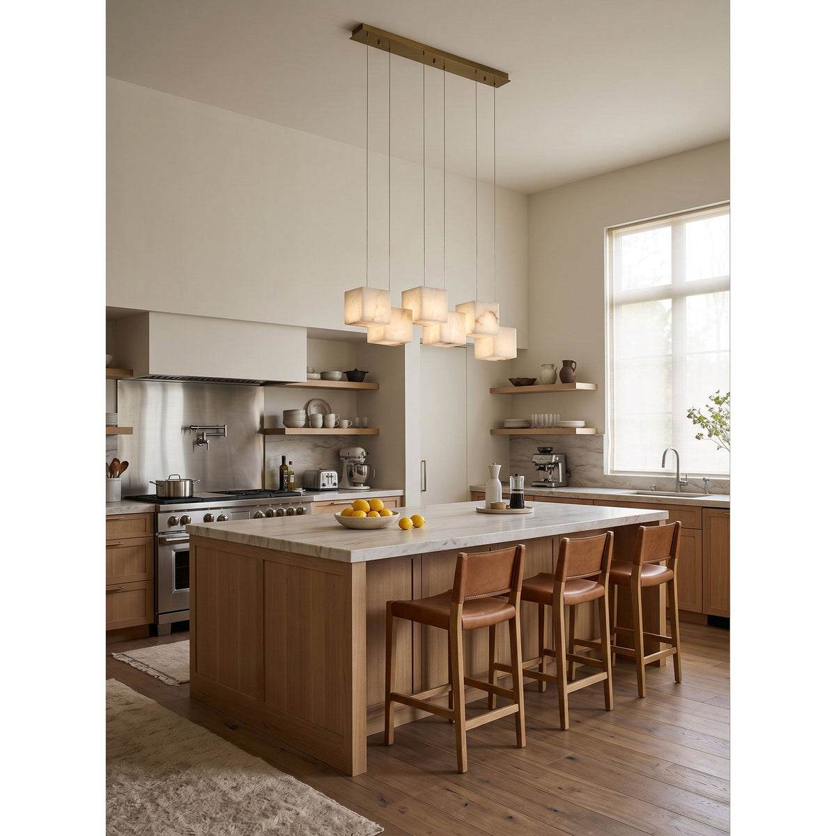 Alabaster Box Linear Chandelier