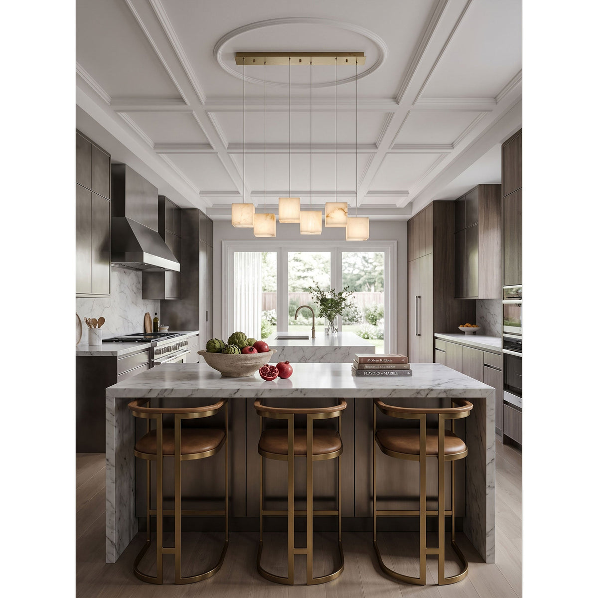 Alabaster Box Linear Chandelier