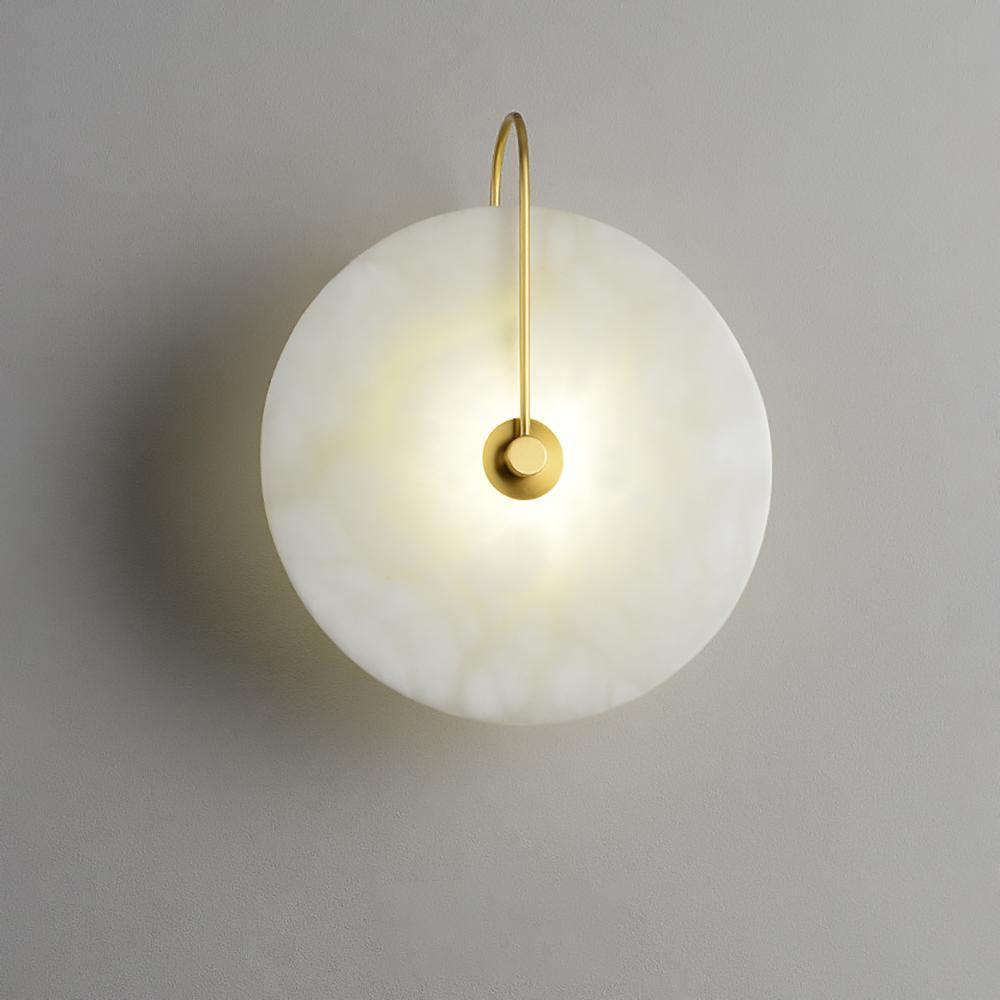 Alabaster LED Wall Lamp ∅ 5.9″ / Dia 15cm / Gold / Warm Light Wall lamp