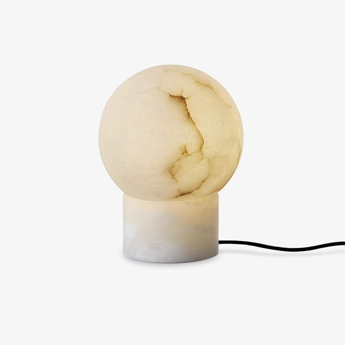 Marble Ball Table Lamp ∅ 7.1″ x H 9.1″ / Dia 18cm x H 23cm / White / US Plug Table lamp