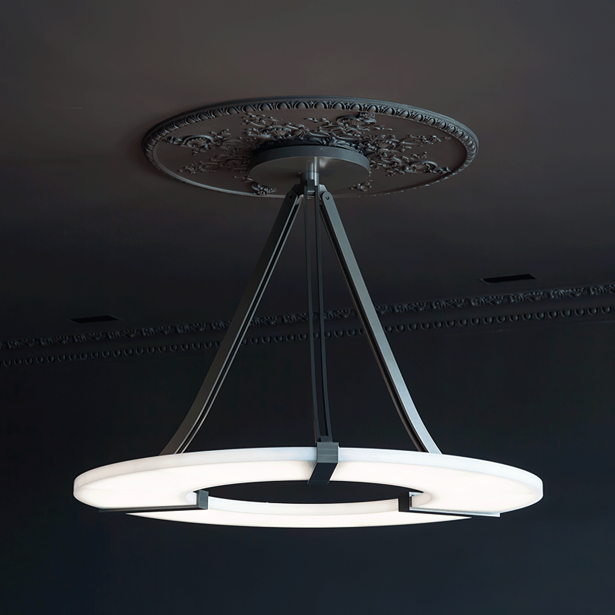 Alabaster Halo Pendant Light Chandelier