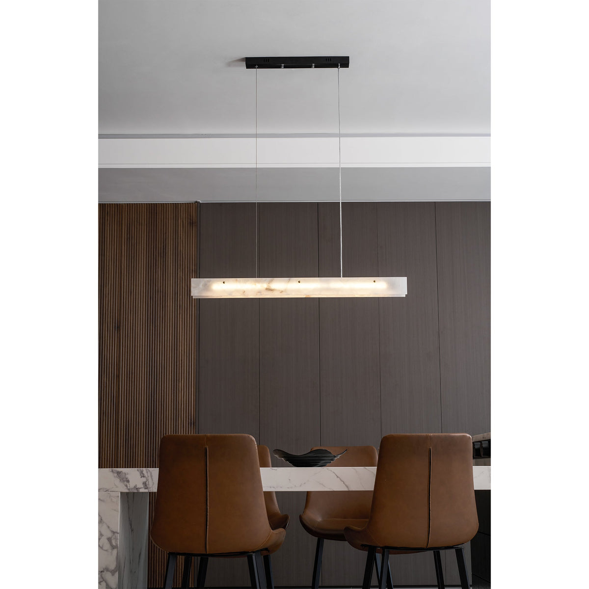 Alabaster LED Linear Pendant Light