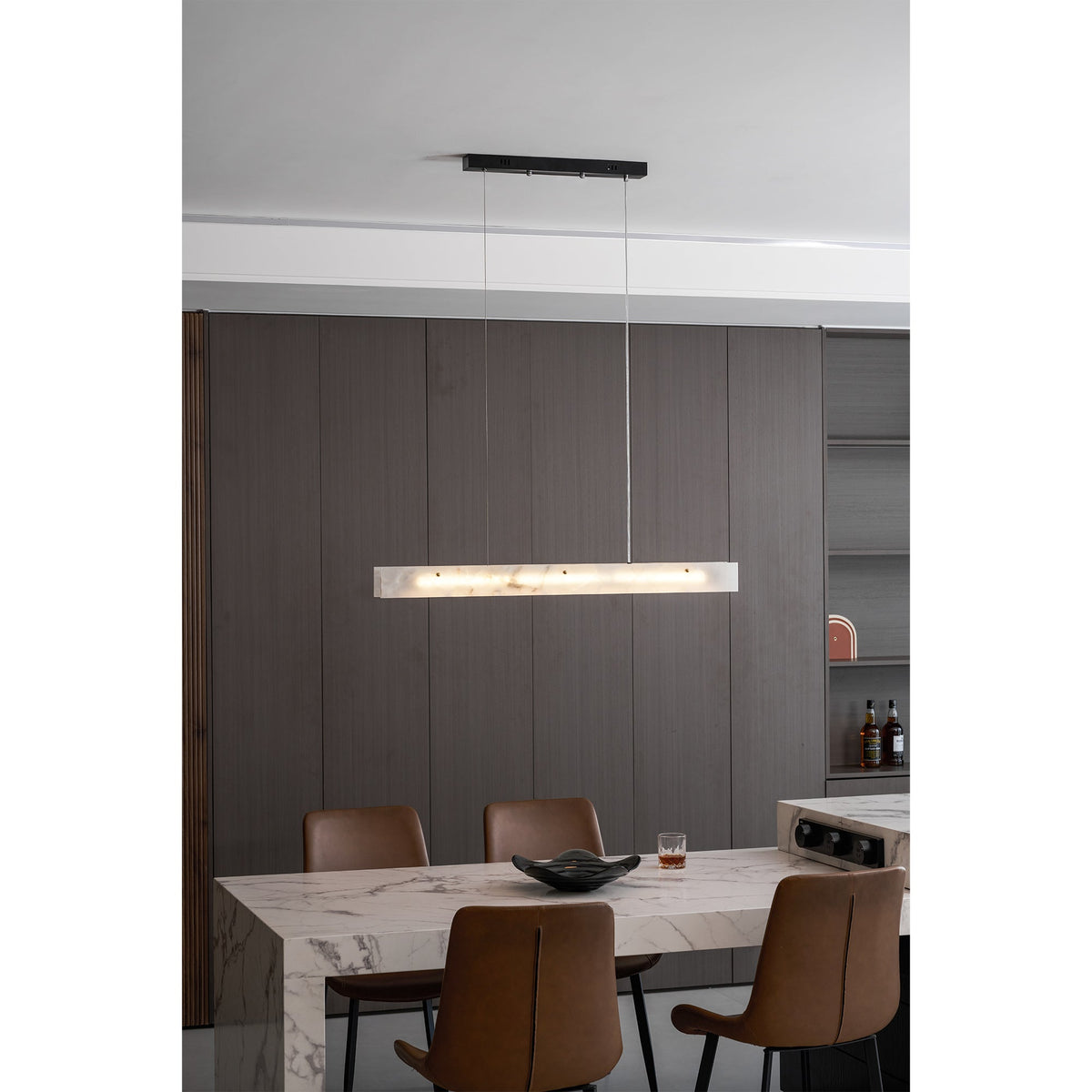 Alabaster LED Linear Pendant Light