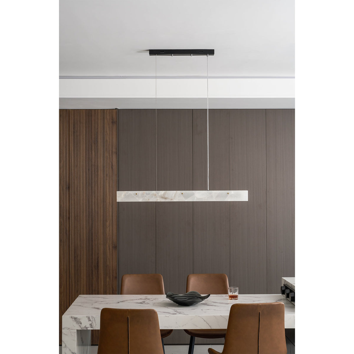 Alabaster LED Linear Pendant Light