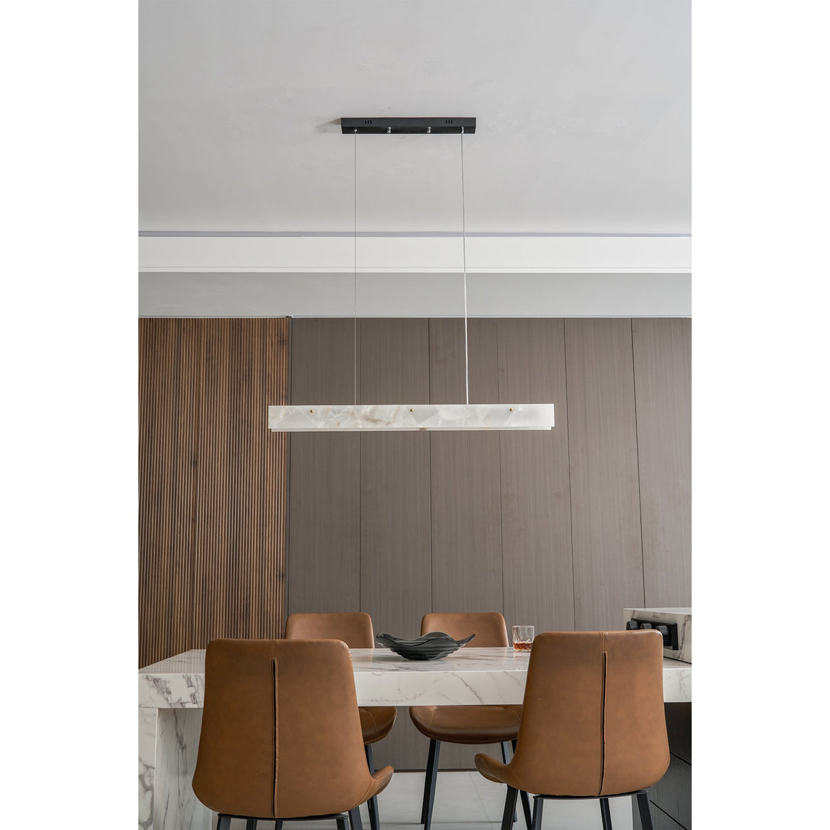 Alabaster LED Linear Pendant Light