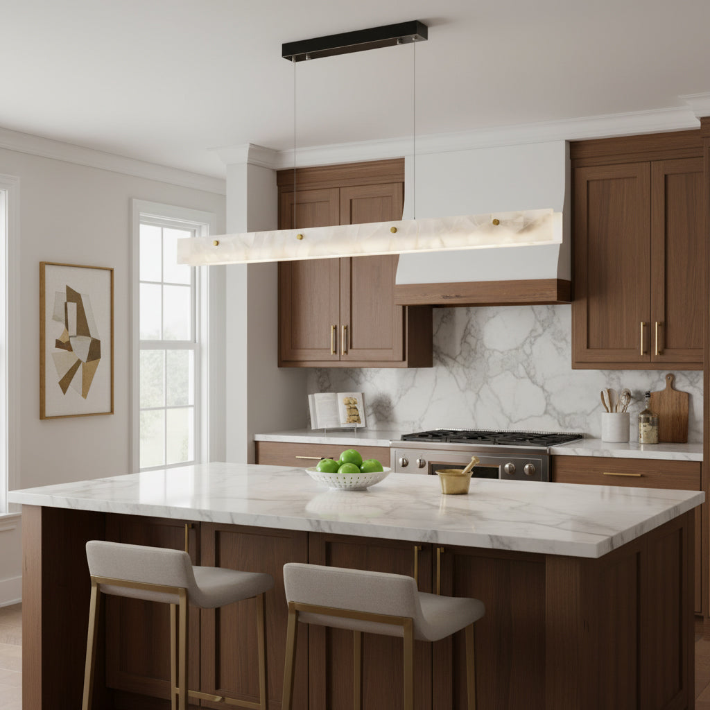 Alabaster LED Linear Pendant Light