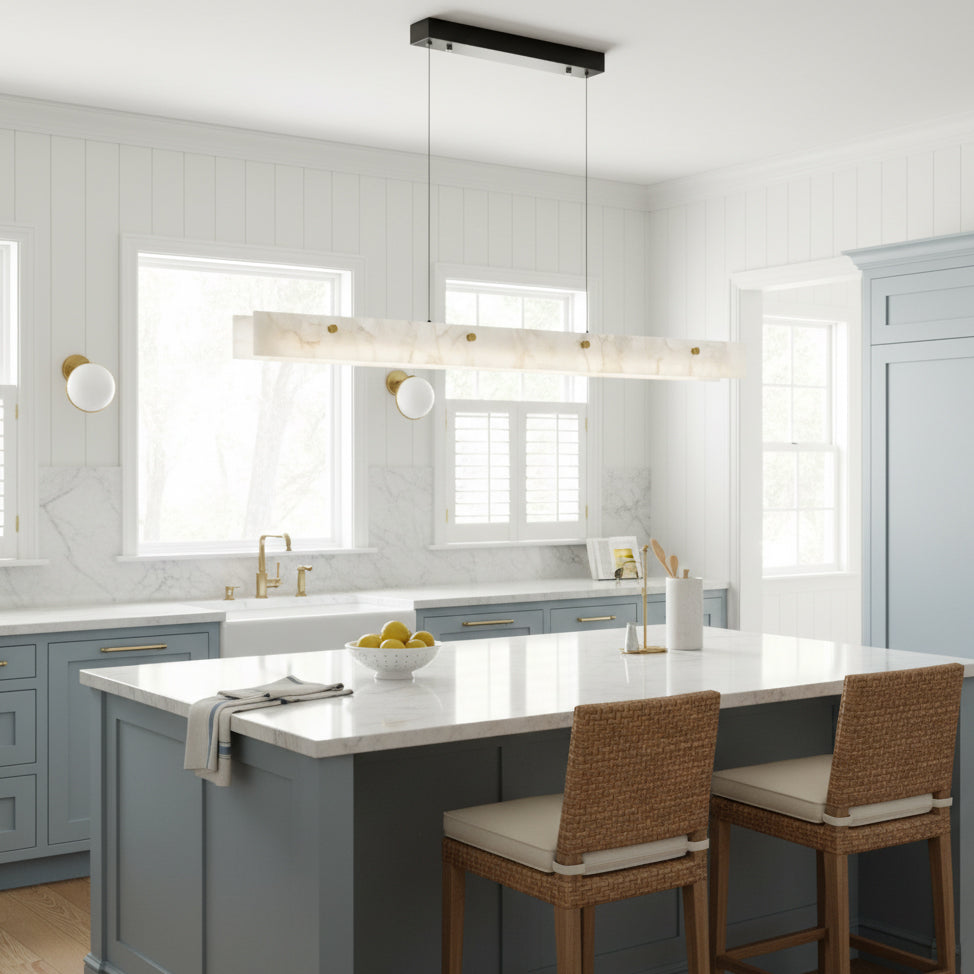 Alabaster LED Linear Pendant Light