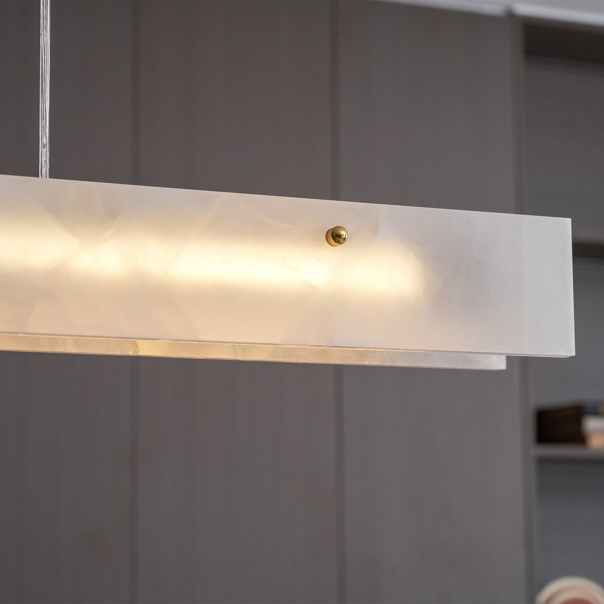 Alabaster LED Linear Pendant Light