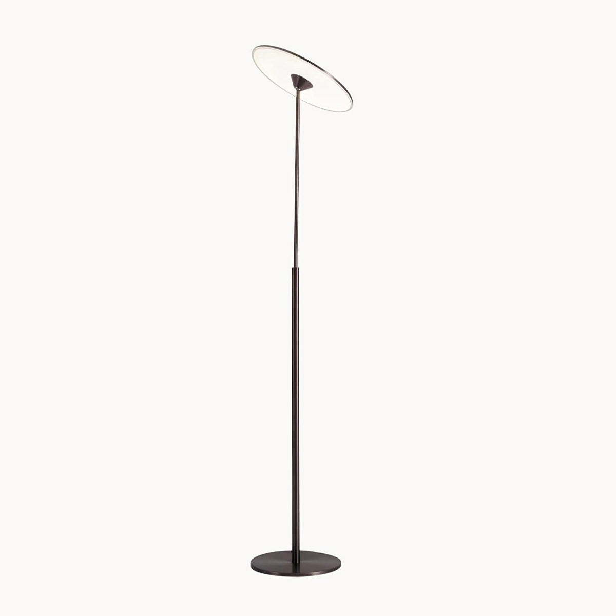 Ambra LED Floor Lamp ∅ 13.8″ x H 59.8″ / Dia 35cm x H 152cm / Brown & White / US Plug Floor lamp