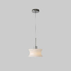 Anath Pendant Light ? 7.9″ x H 9.4″ / Dia 20cm x H 24cm / Chrome + White Pendant light