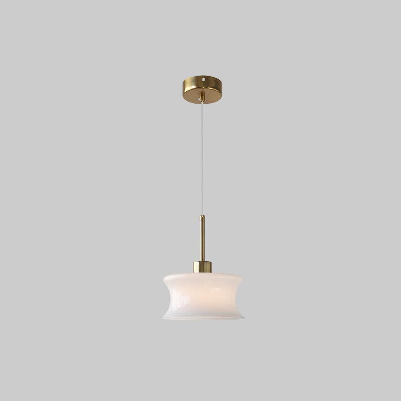 Anath Pendant Light ? 7.9″ x H 9.4″ / Dia 20cm x H 24cm / Gold + White Pendant light