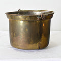 Antique French 19th Century Brass Cooking Pot with Iron Handle