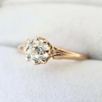 Antique French Belle Époque 18K Gold Old European Diamond Ring