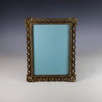 Antique French Gilt Metal Picture Frame for 7x10 Photos