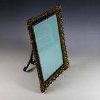 Antique French Gilt Metal Picture Frame for 7x10 Photos