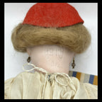 Antique German Bisque Head Doll with Pierced Ears