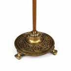 Antique Rembrandt Brass Floor Lamp with Adjustable Swivel Head