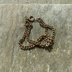 Antique Victorian 18CT Rose Gold Filled Crescent Link Bracelet