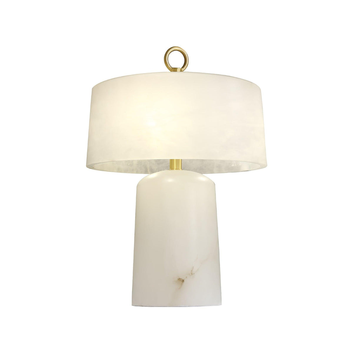 Aogashima Table Lamp ∅ 11.8″ x H 16.5″ / Dia 30cm x H 42cm / White & Brass / US Plug Table lamp