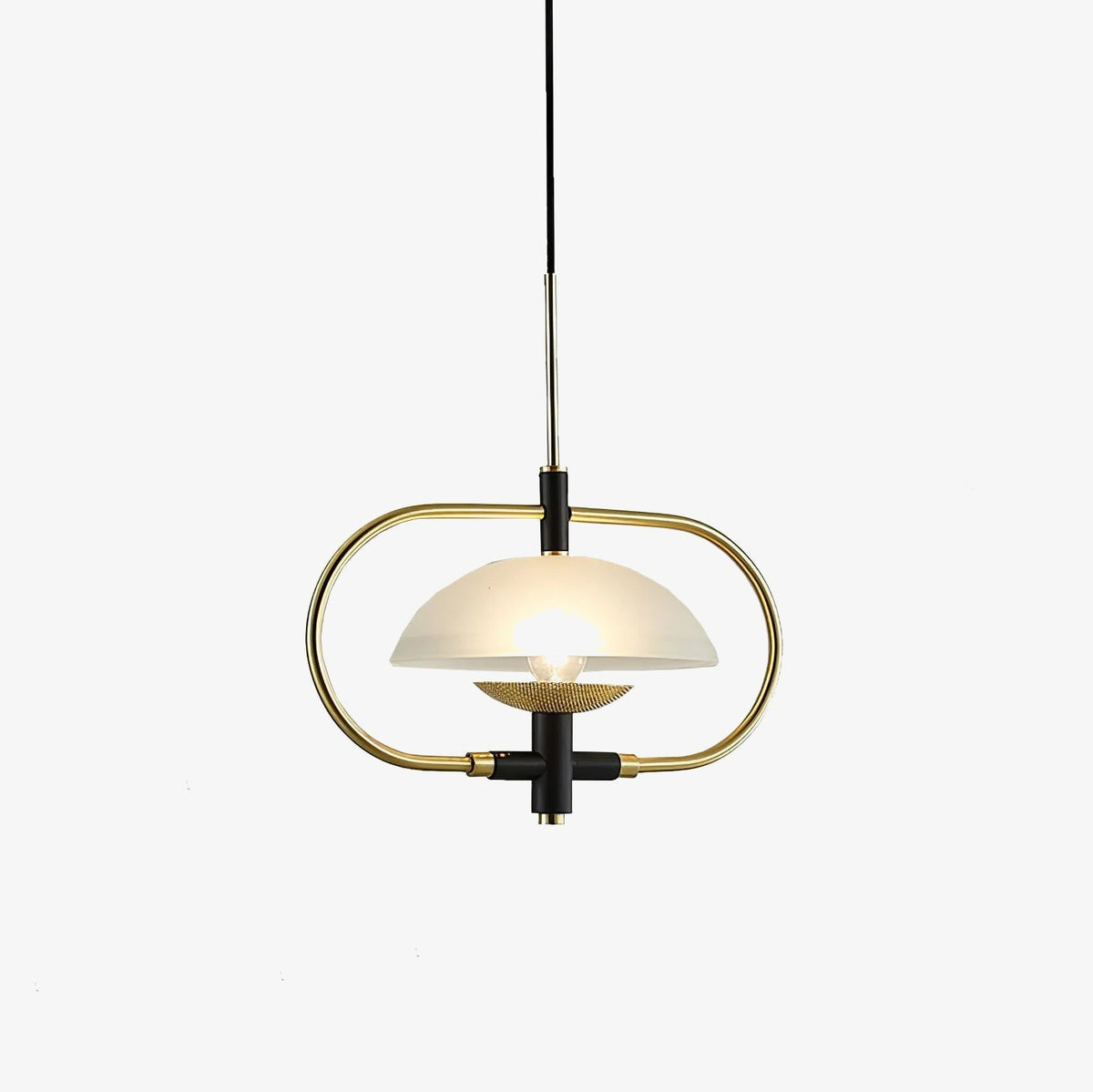 Aperture Pendant Light ∅ 15.7″ x H 11″ / Dia 40cm x H 28cm / Gold & White Pendant light