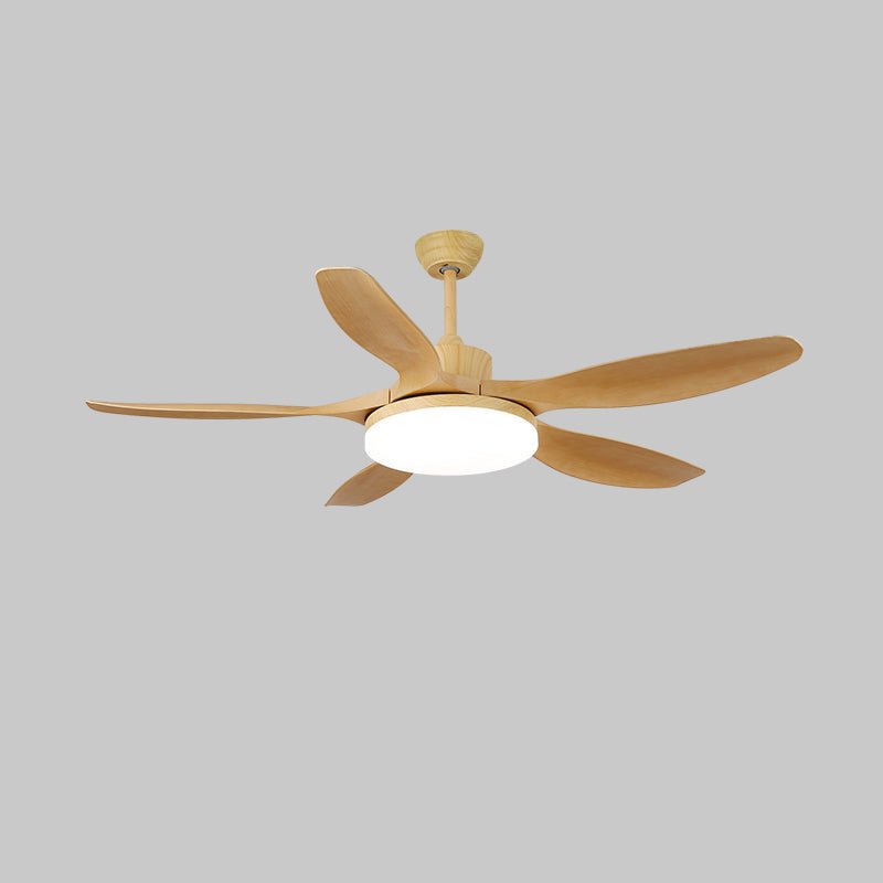 Keltis 42’’/52’’ Ceiling Fan Light ? 52″ x H 11.8″ / Model D Nature Wood Grain / Three-Color Changing Light Ceiling fan
