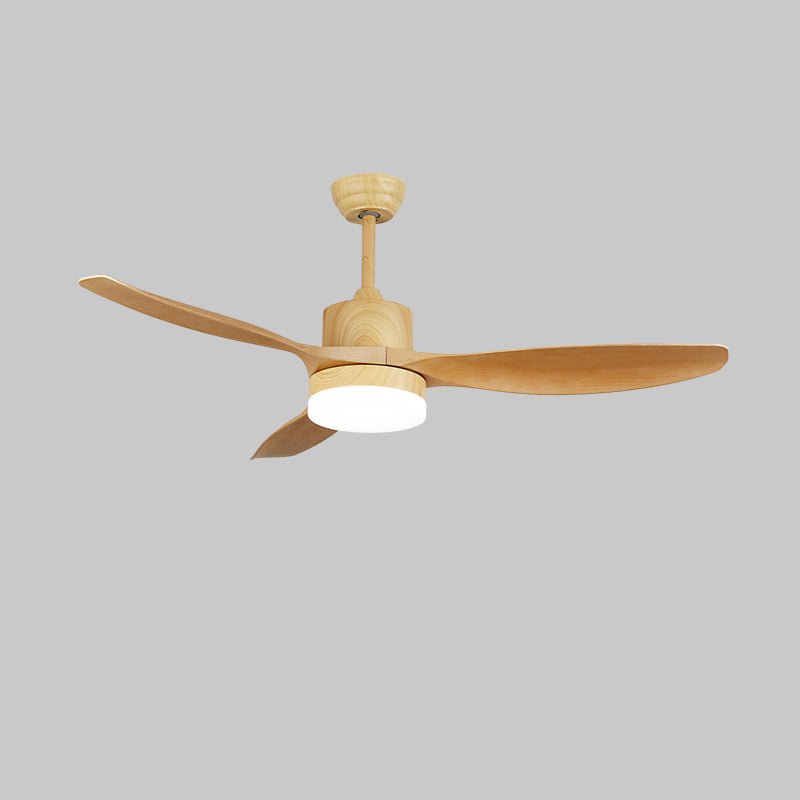 Keltis 42’’/52’’ Ceiling Fan Light ? 52″ x H 11.8″ / Model F Nature Wood Grain / Three-Color Changing Light Ceiling fan