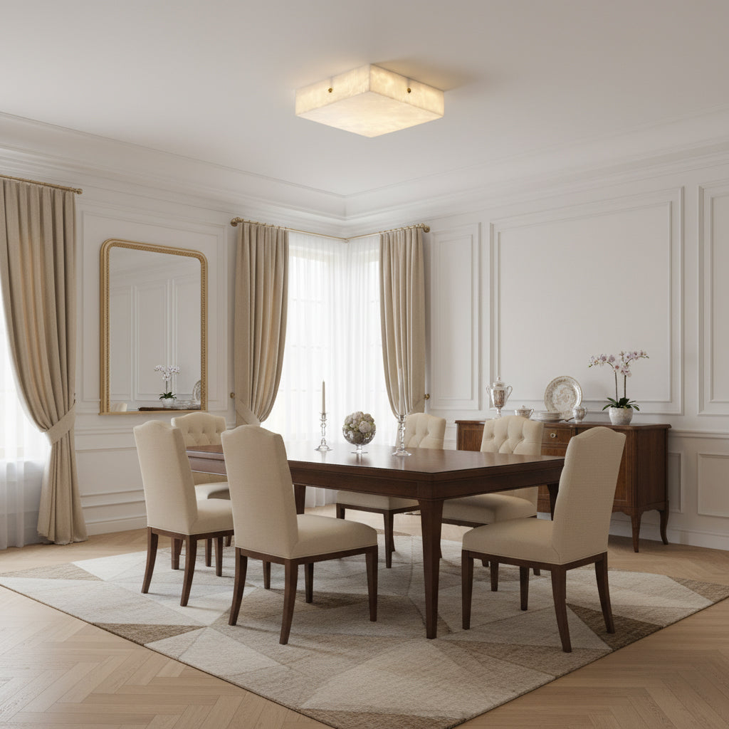 Arca Alabaster Flushmount Ceiling Light