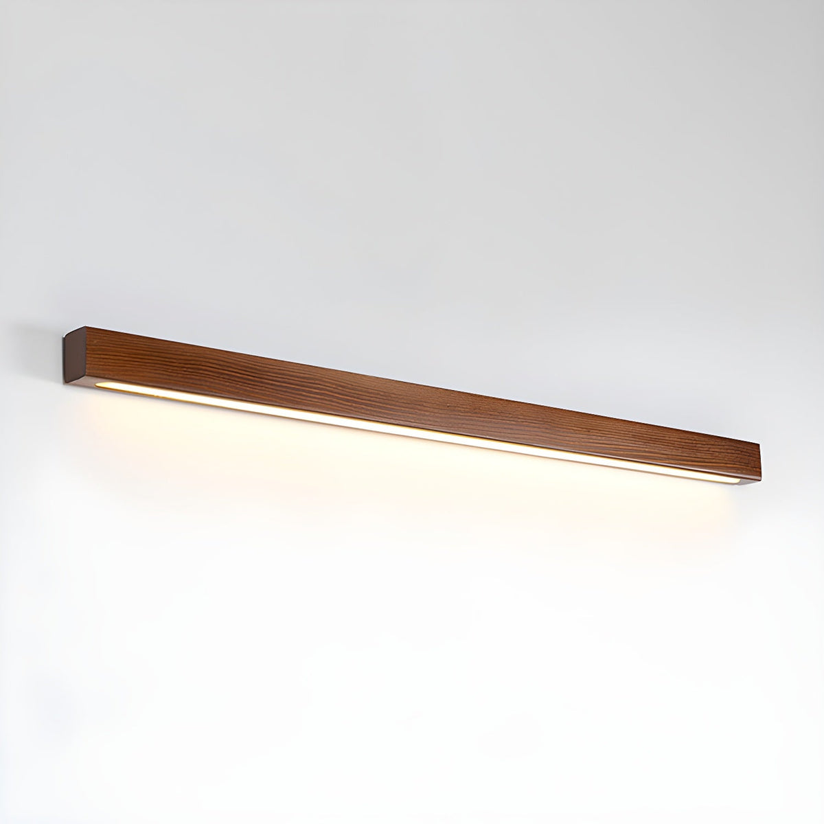 Arlo Linear Wood Wall Light ? 47.2″ x W 1.8″ x H 2″ / Walnut Color / Warm Light 1001 Wall lamp