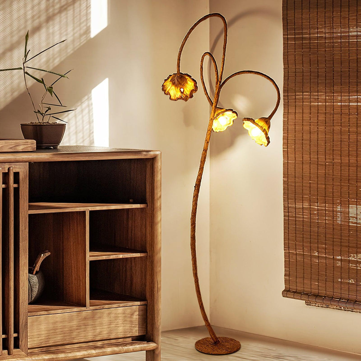 Artistic Lotus Leaf Floor Lamp Floor lamp