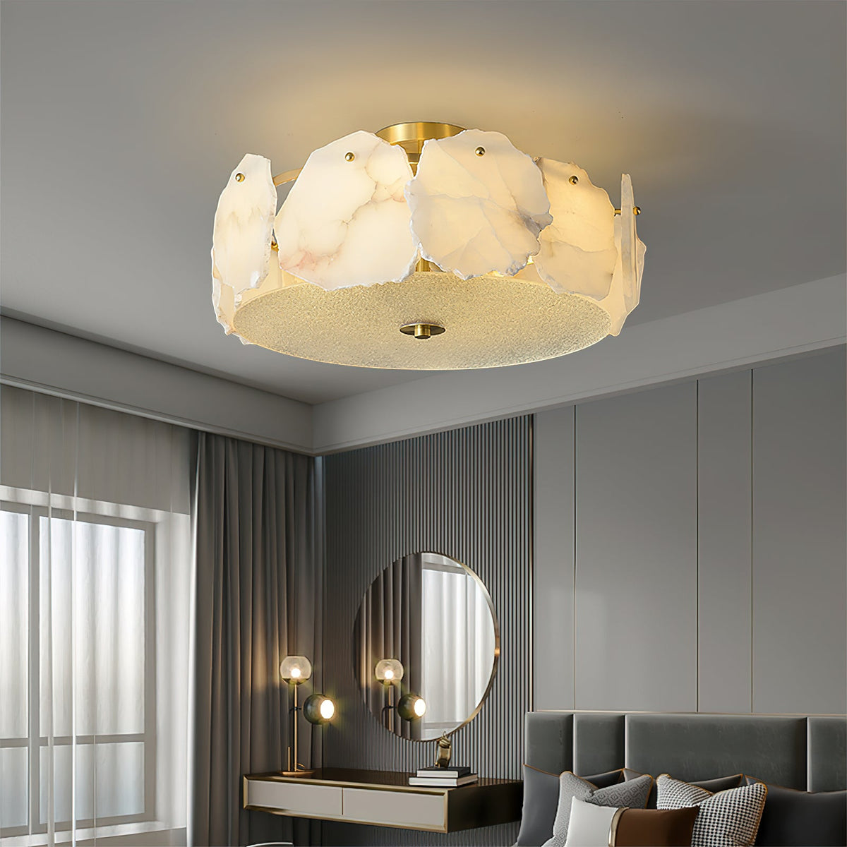 Artze Alabaster Ceiling Light