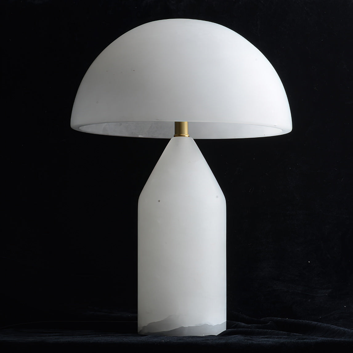 Dome Mushroom Alabaster Table Lamp