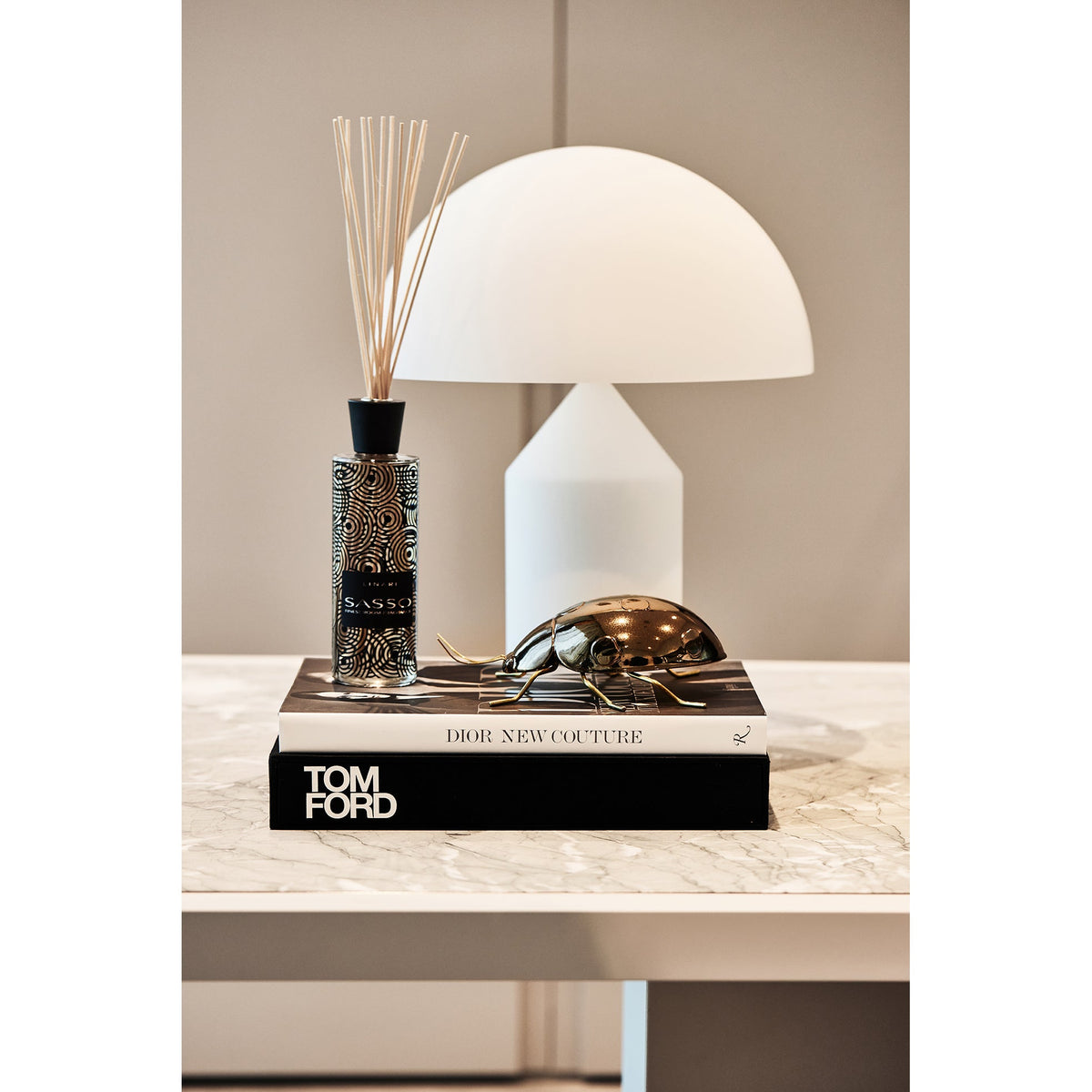 Dome Mushroom Alabaster Table Lamp