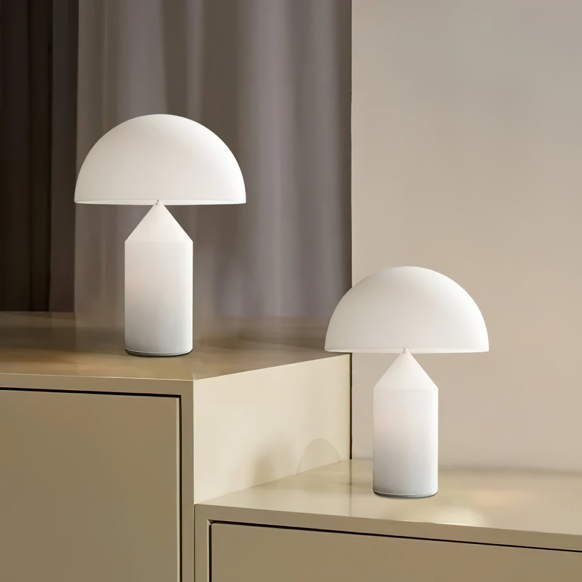 Dome Mushroom Alabaster Table Lamp