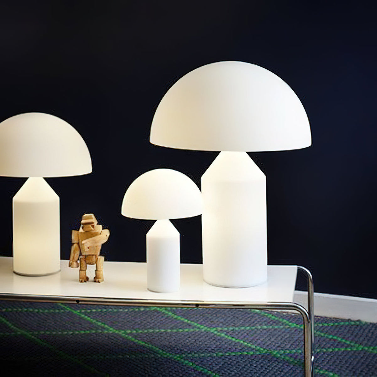 Dome Mushroom Alabaster Table Lamp