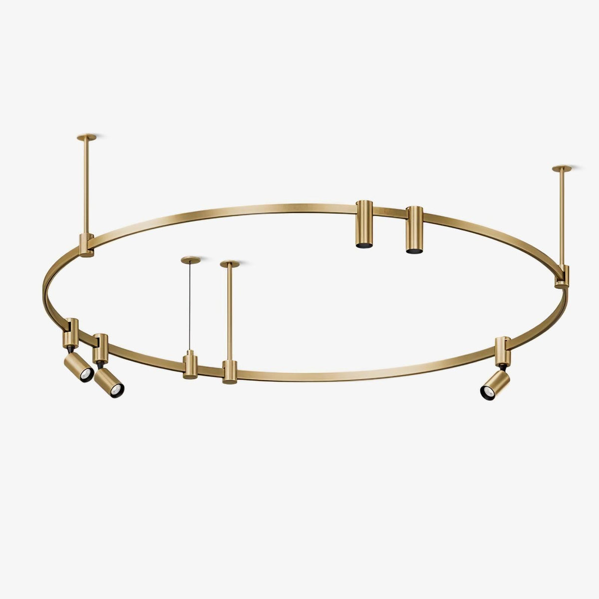 Auroom Round Chandelier ∅ 35.4″ x H 25.6″ / Dia 90cm x H 65cm / Gold / Warm Light Chandelier