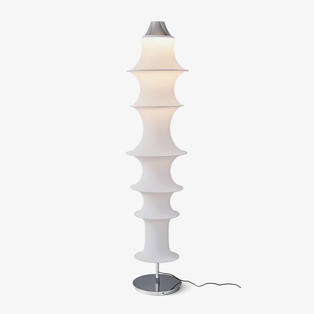 Auston Floor Lamp ∅ 15.7″ x H 70.9″ / Dia 40cm x H 180cm / Chrome & White / US Plug Floor lamp