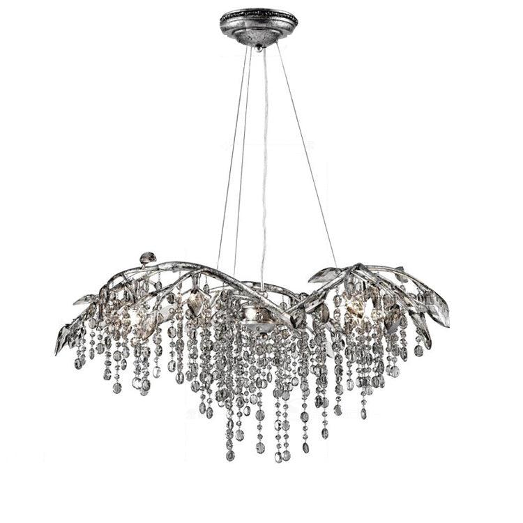 Autumn Twilight Chandelier ? 26.8″ x H 14.2″ / Dia 68cm x H 36cm / Antique silver & Clear Chandelier
